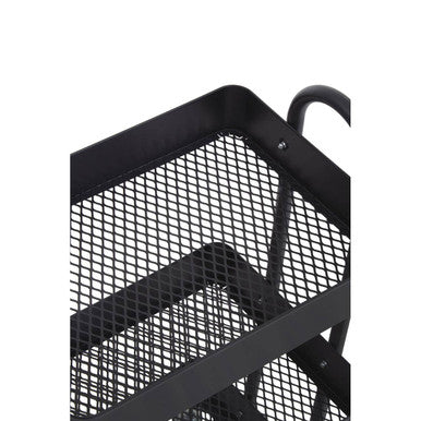 Acero Three Tier Black Metal Trolley