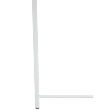 Acero Round White Side Table