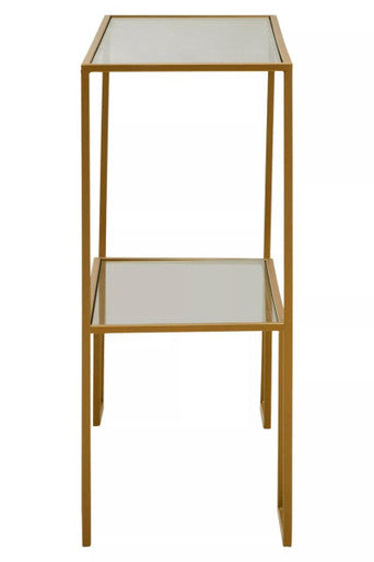 Avento Gold Finish Console Table