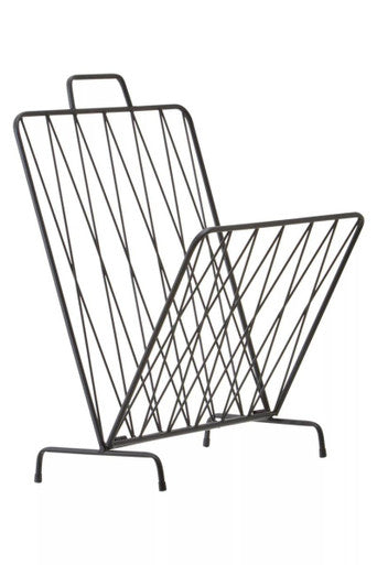 Avento Black Magazine Rack