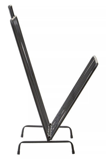 Avento Black Magazine Rack