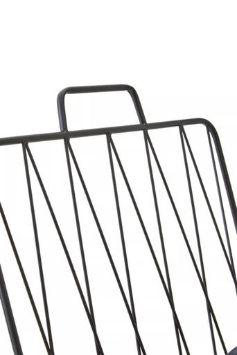 Avento Black Magazine Rack
