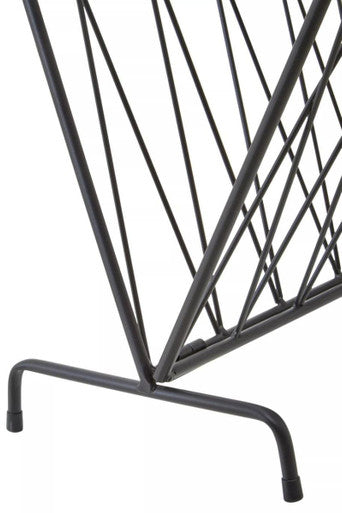 Avento Black Magazine Rack