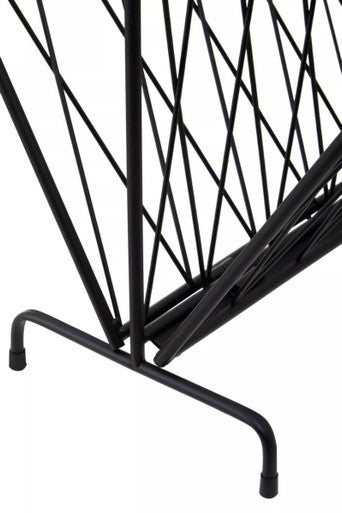 Avento Black Two Pocket Magazine Rack