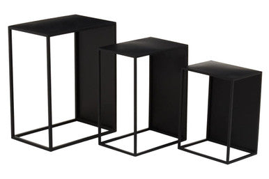Avento Set Of Three Rectangular Side Tables