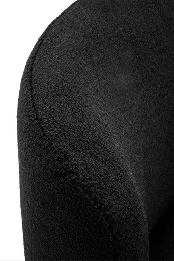 Montreal Black Boucle Effect Armless Lounge Chair