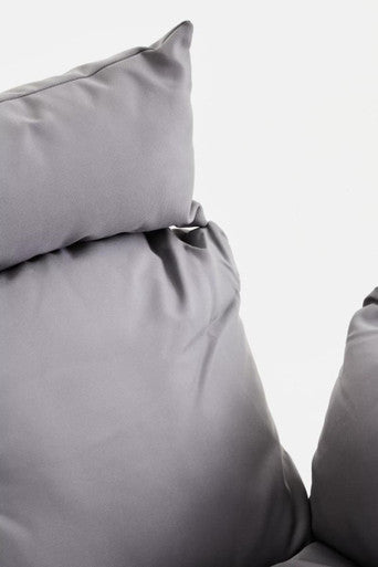 Goa Clear Swing Chair With Grey Cushions