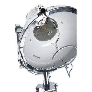 Industrial Revolution Tripod White Floor Lamp