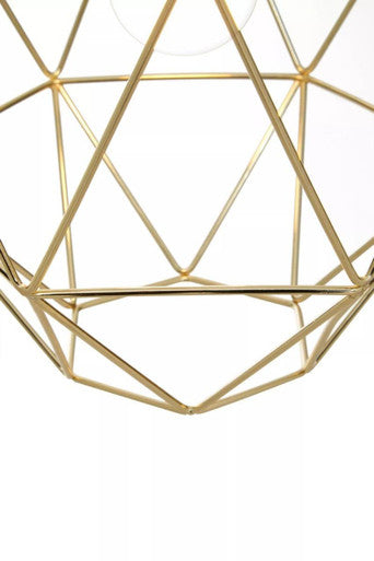 Wyra Champagne Gold Pendant Light