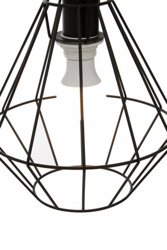 Wyra Black Cage Pendant Light