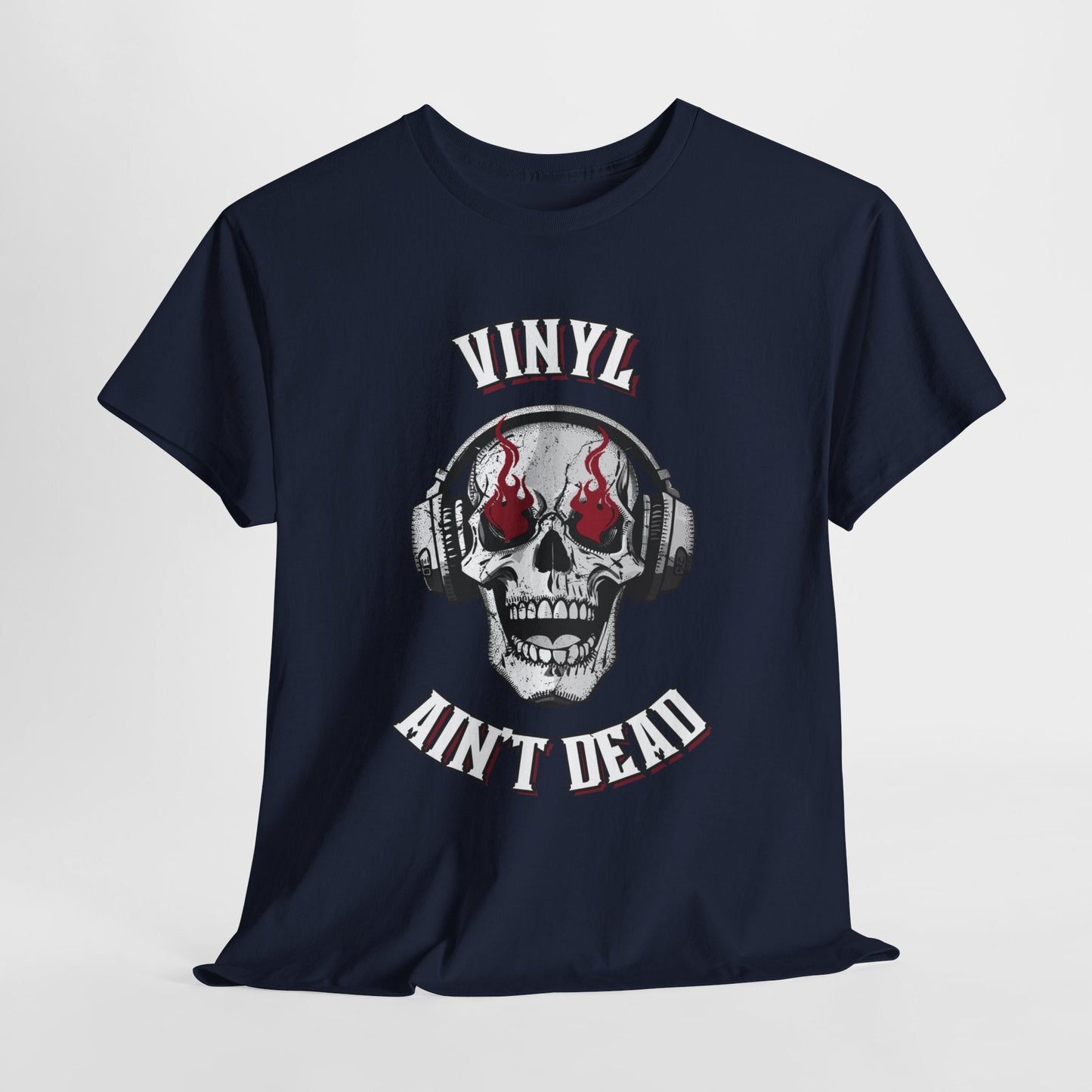 'Vinyl Ain't Dead' Skull Men's T-Shirt