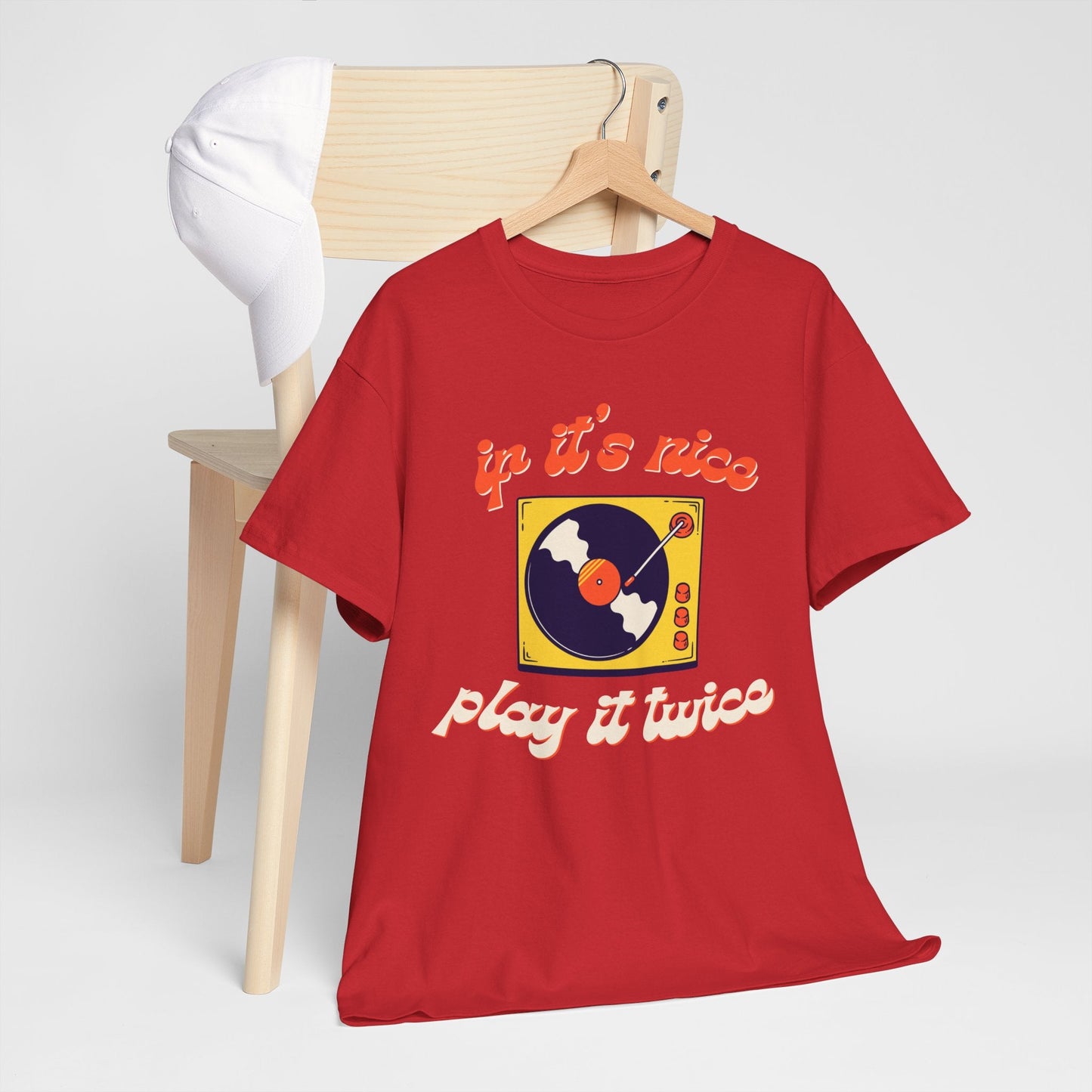 'If It’s Nice, Play It Twice' Vinyl T-Shirt