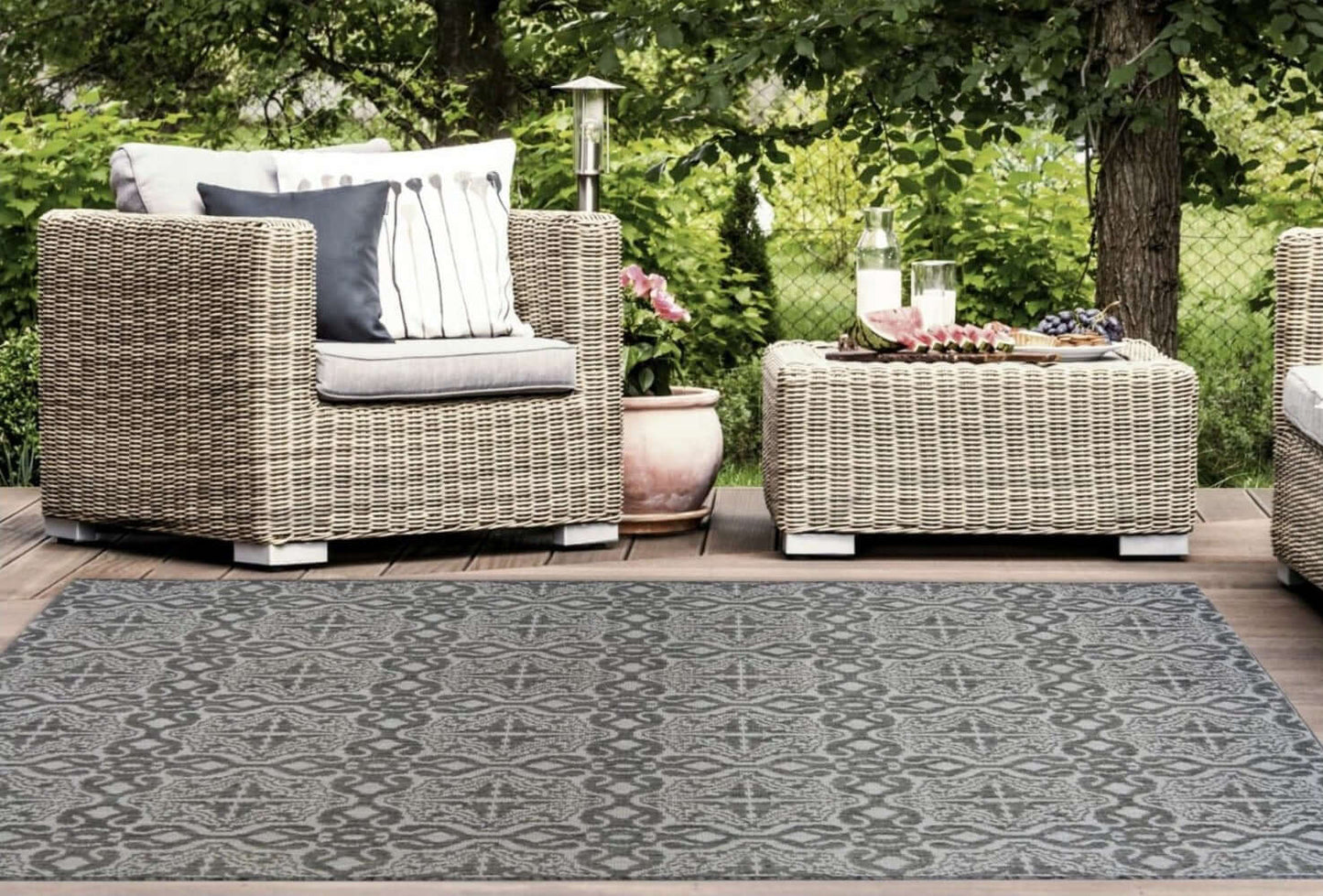 County Victorian Indoor/Outdoor Rug | 11647A