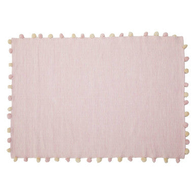 Kids Rectangular Pink Rug