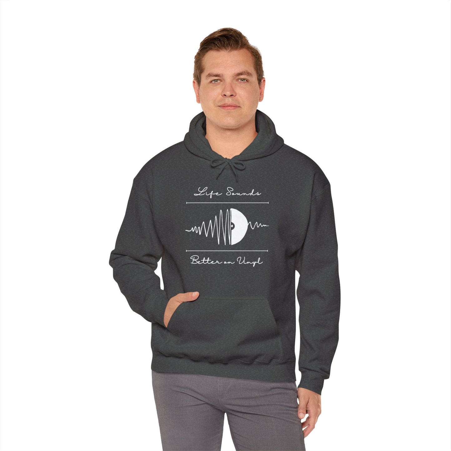 'Life Sounds Better on Vinyl' Men's Hoodie