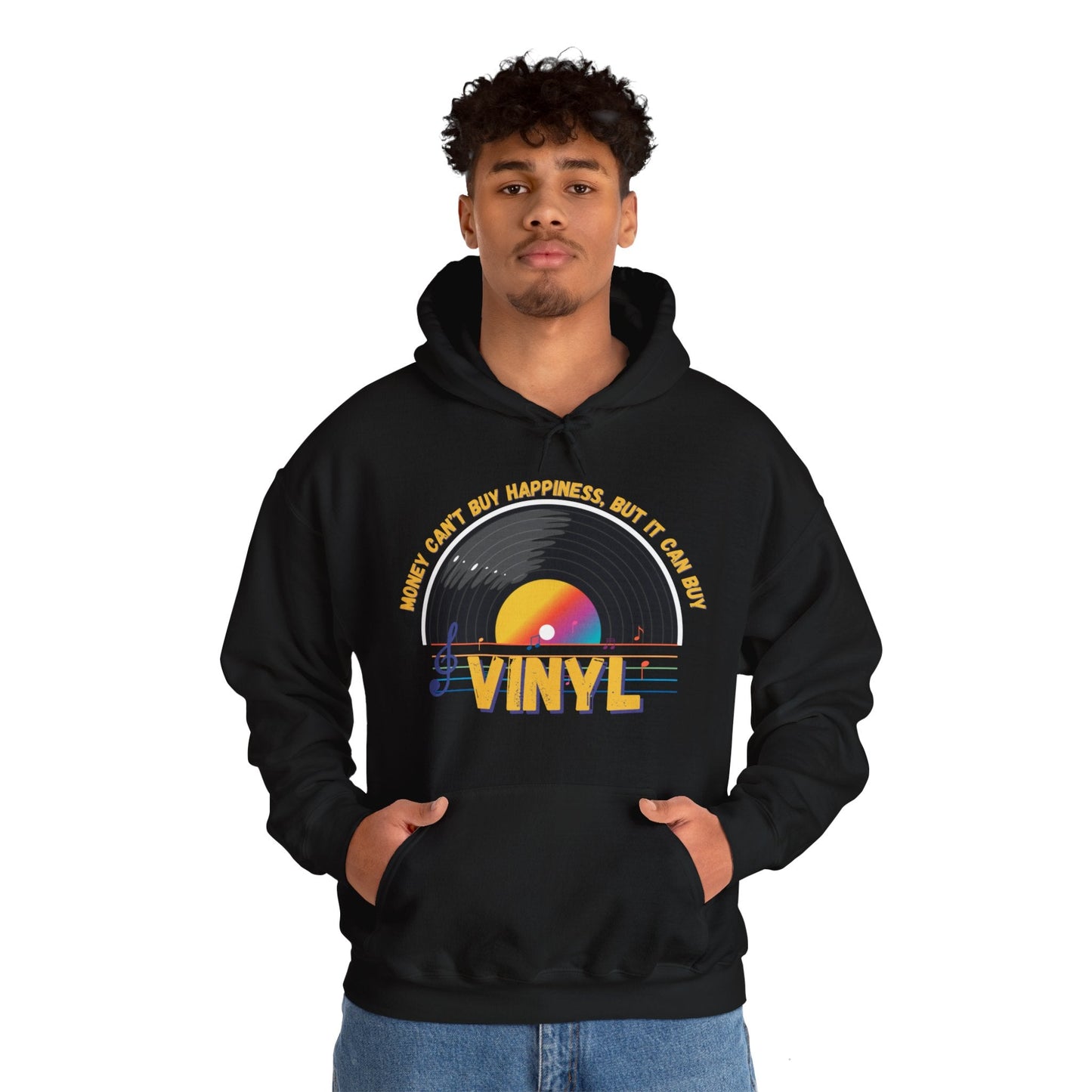'Money Can't Buy Happiness, But It Can Buy Vinyl' Men's Hoodie