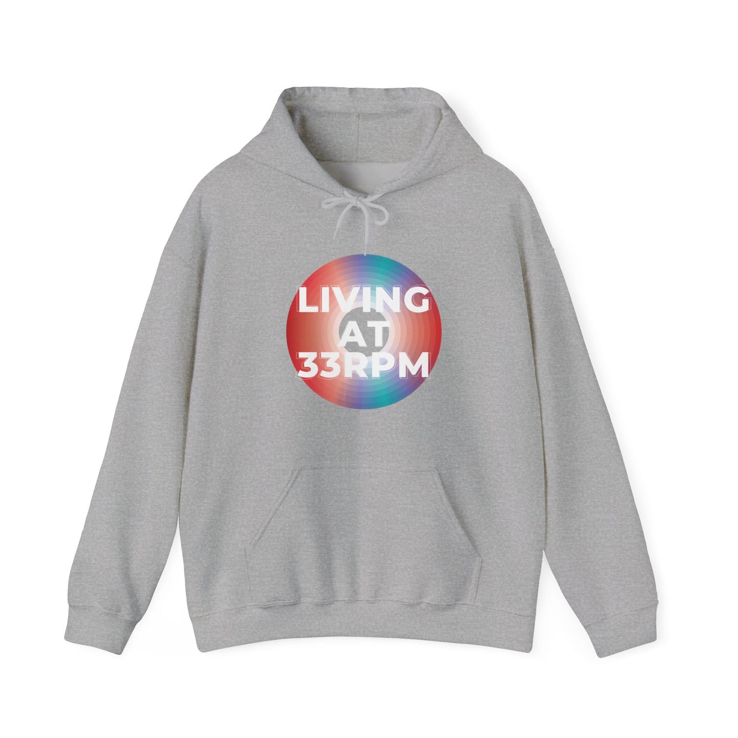 'Living at 33rpm' Men's Hoodie