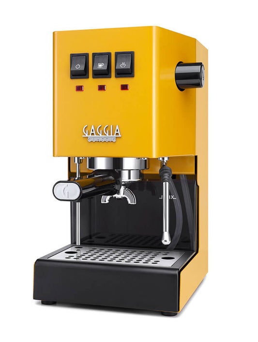 Buy Gaggia Classic Evo (2024) Sunshine Yellow Espresso Machine Online - Fast Nationwide Delivery