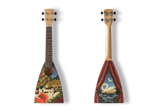 Ramiro Fernandez Saus - A6 Art on a Ukulele Print