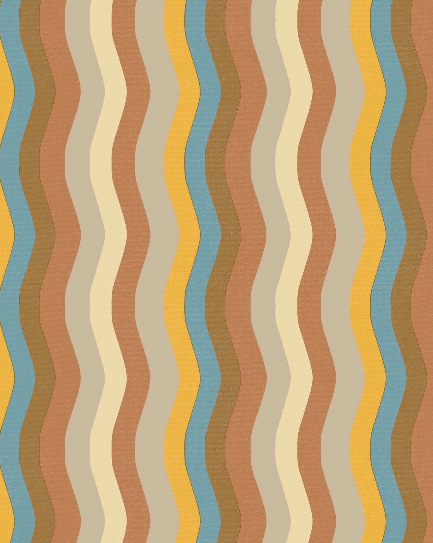 Wavy Stripe Wallpaper