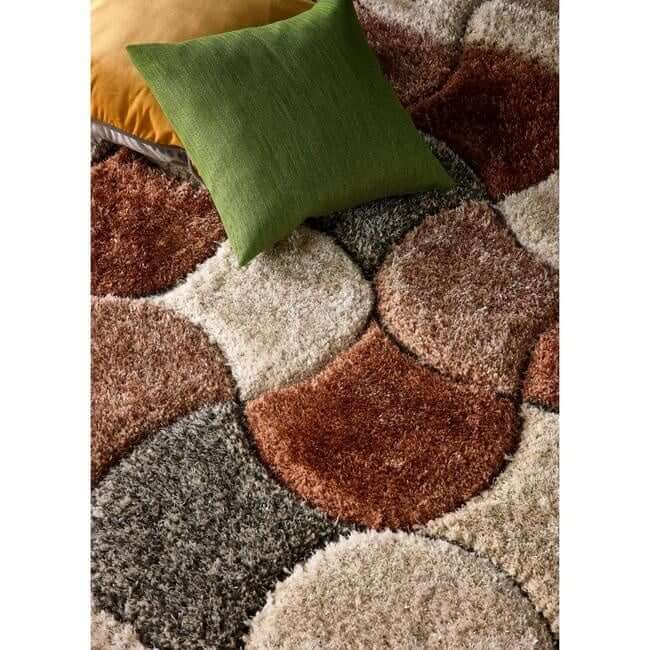 3D Carved Rug Geometric Design