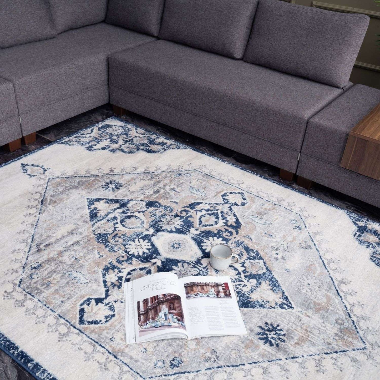 Montana Vintage Navy Rugs | 4020