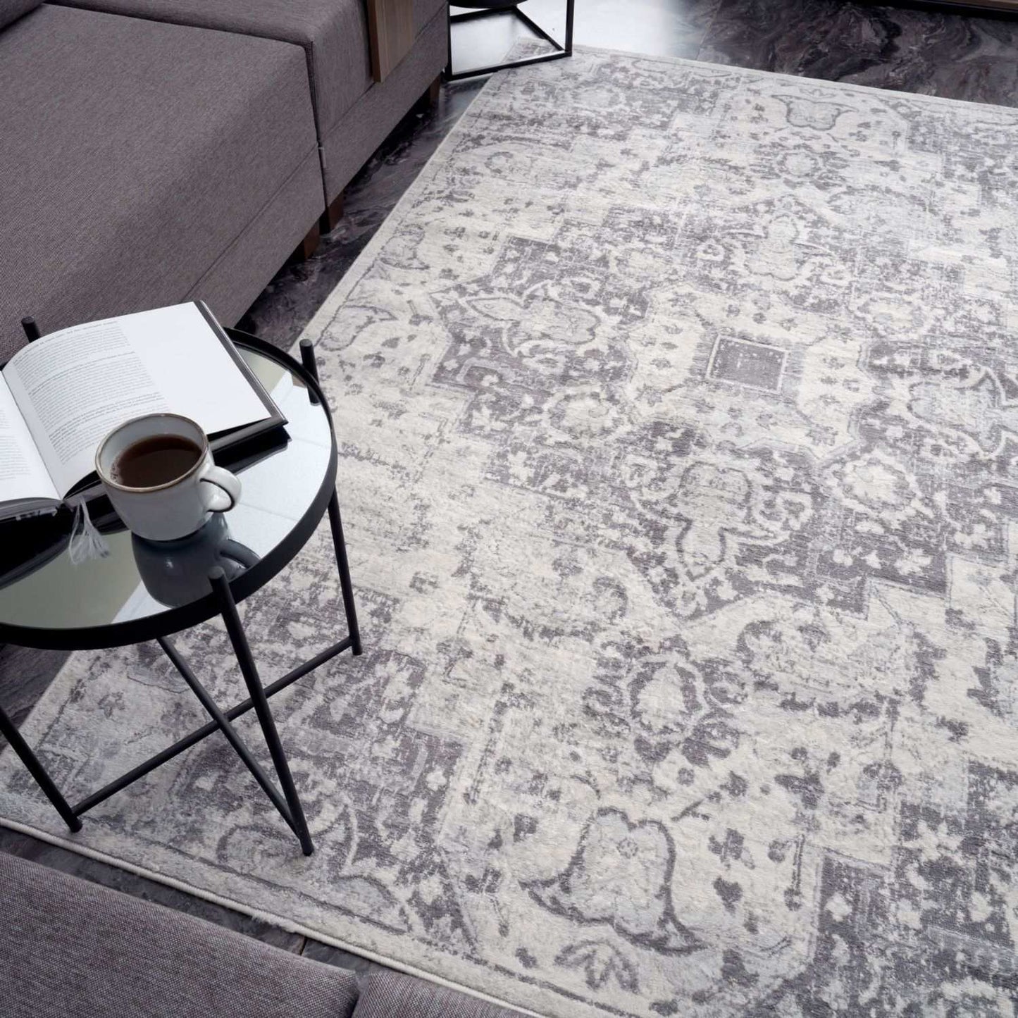 Montana Vintage Grey Rugs | 4060