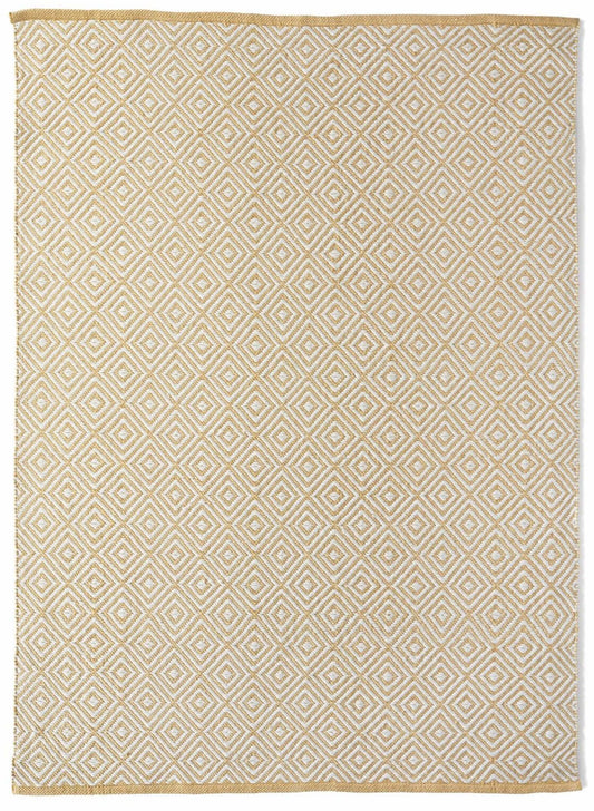 Diamond Gold Hand-woven Rug