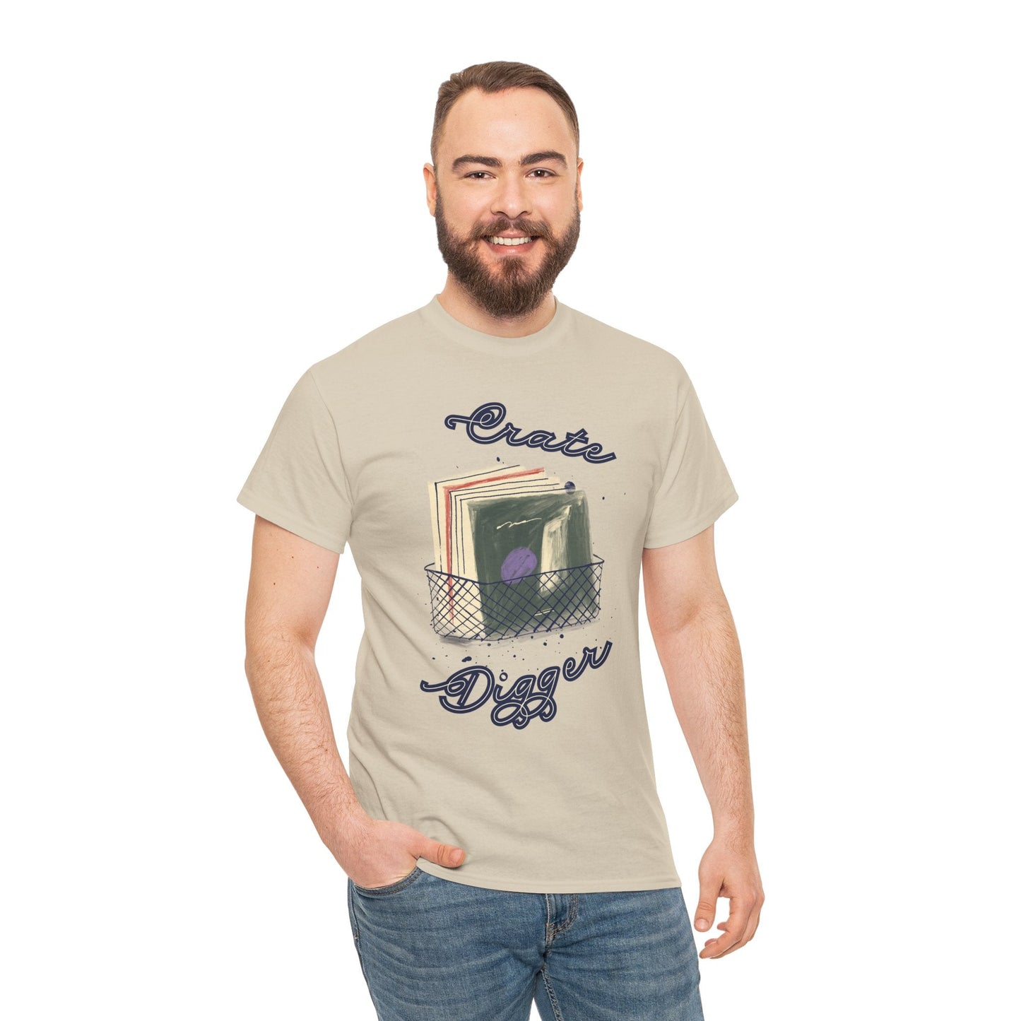 'Crate Digger' Vinyl Records Men's T-Shirt