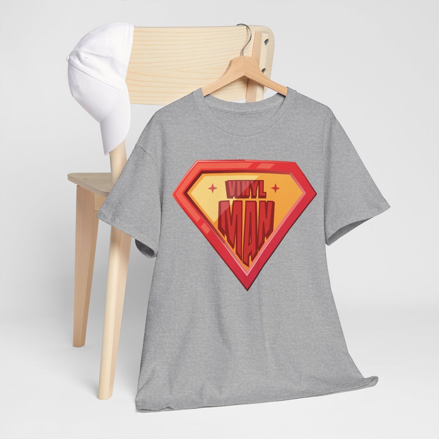 'Vinyl Man' Men's Superhero T-Shirt