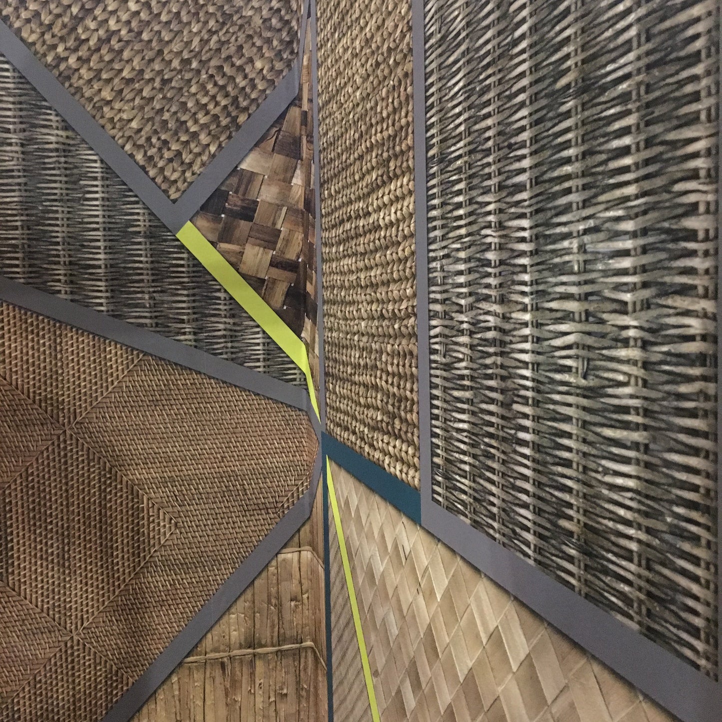 Wicker Geometric Mural Wallpaper