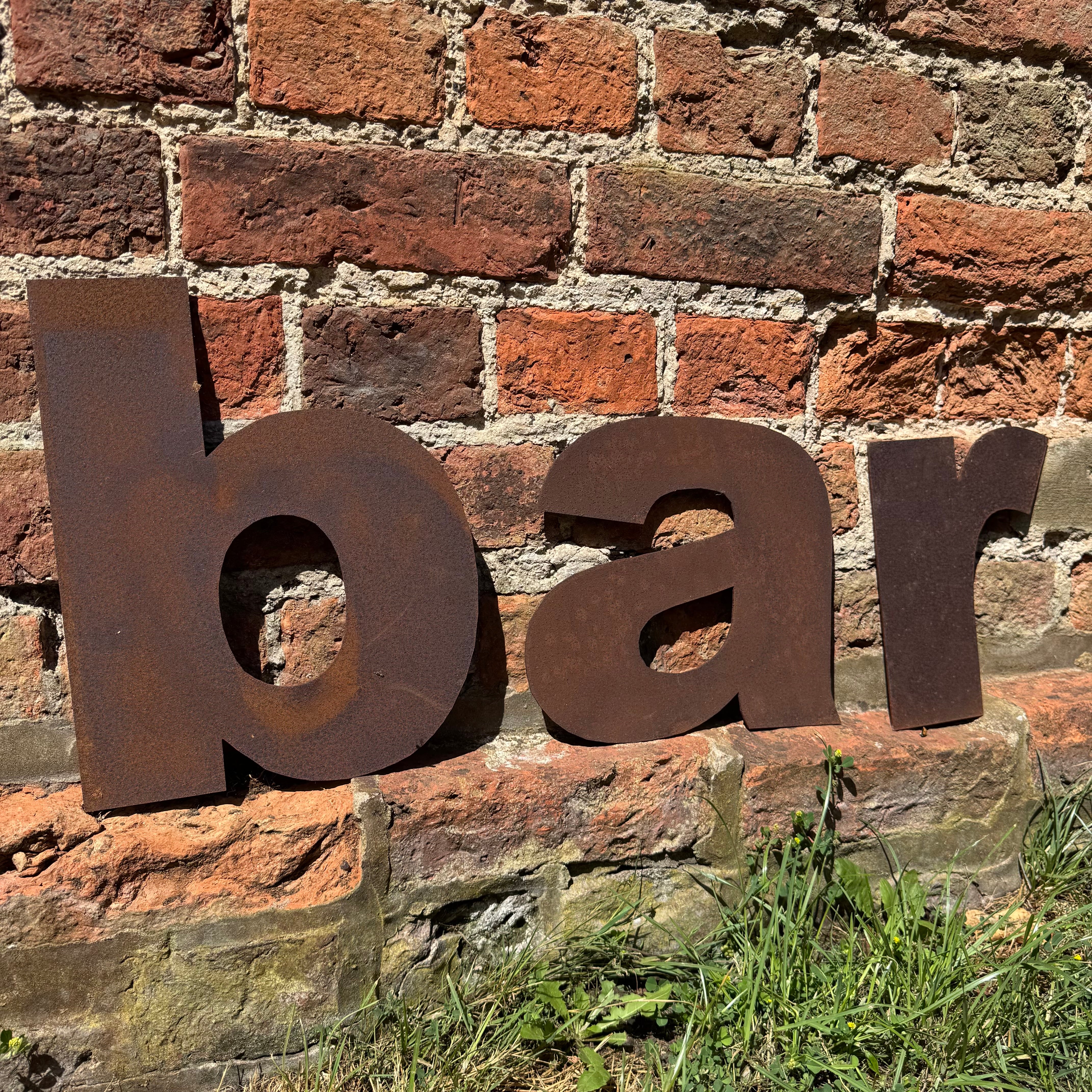BAR Metal Letters Sign – Teas & Antiques