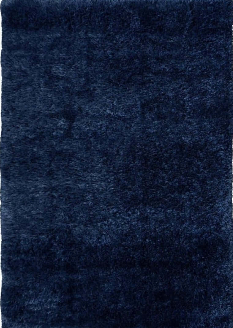 Lagom Navy Shaggy Rug