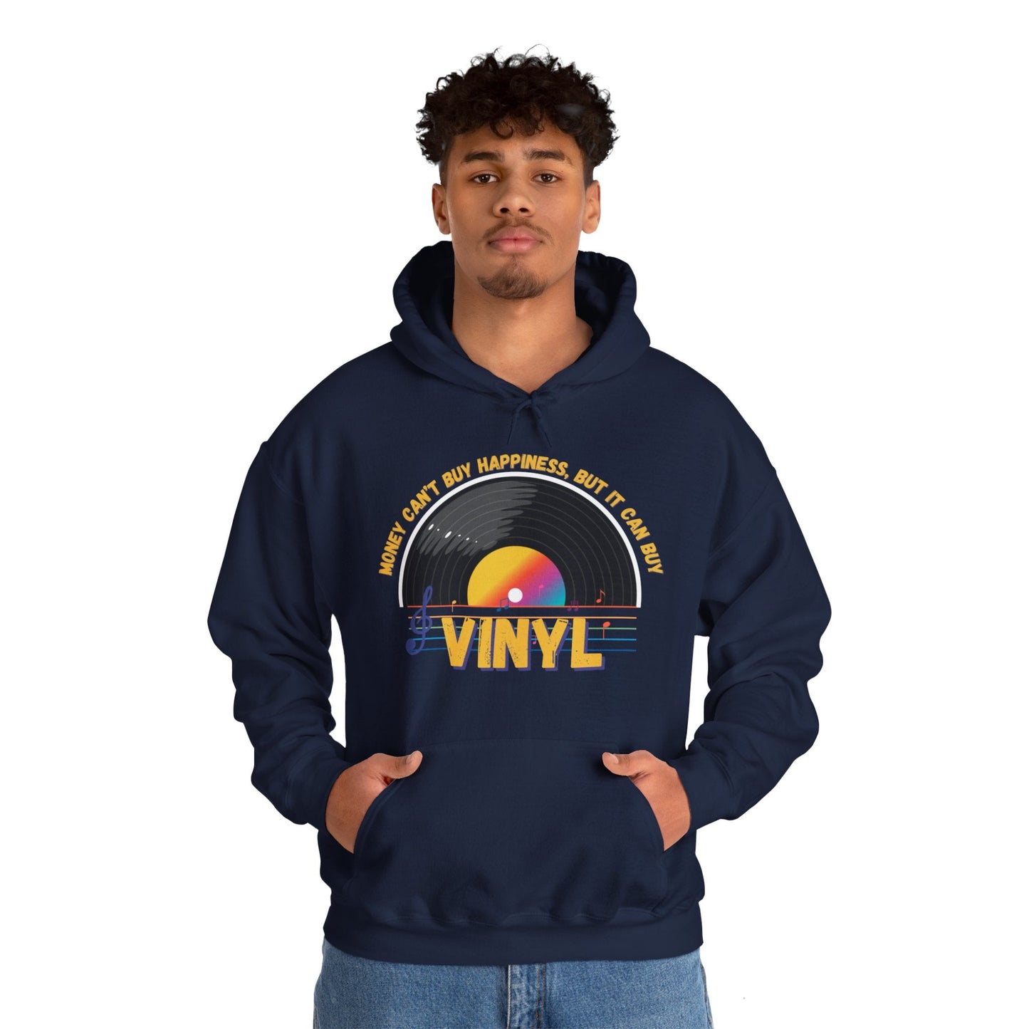 'Money Can't Buy Happiness, But It Can Buy Vinyl' Men's Hoodie