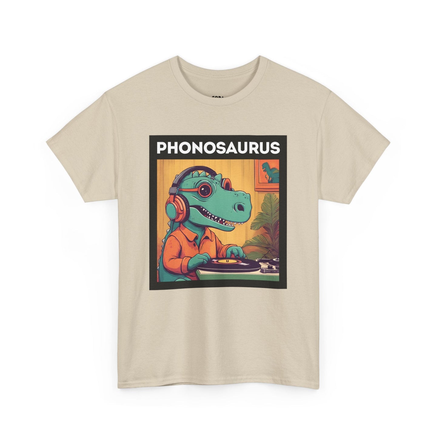'Phonosaurus' Men's Vinyl T-Shirt