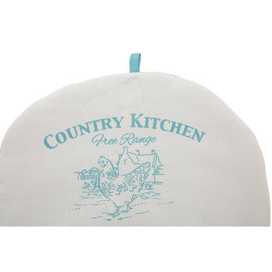 Country Kitchen Natural And Blue Tea Cosy