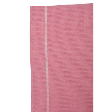 Doro Set Of Three Waffle Pink And White Tea Towels