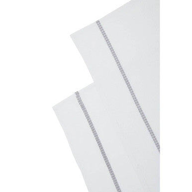 Doro Set Of Three Waffle White And Grey Violet Tea Towels