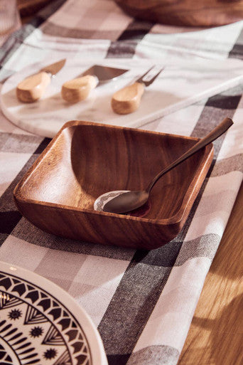 Thread & Loom Grey And Black Tablecloth