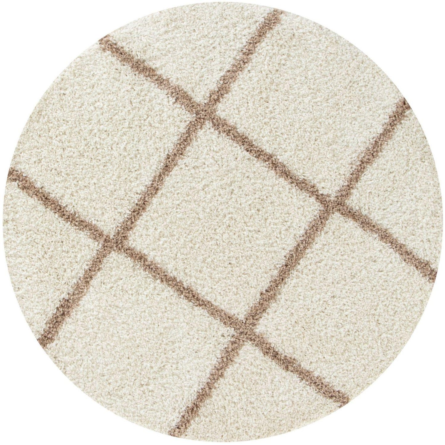 Moroccan Ivory Shaggy Rug | 530