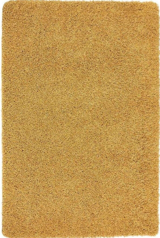 Washable Ochre Shaggy Rug