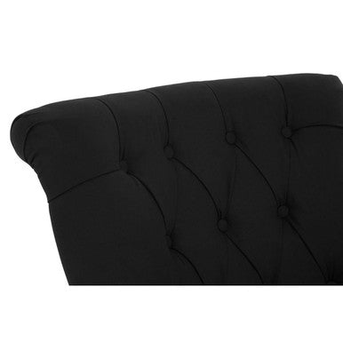 Hampstead Black Cotton Armchair