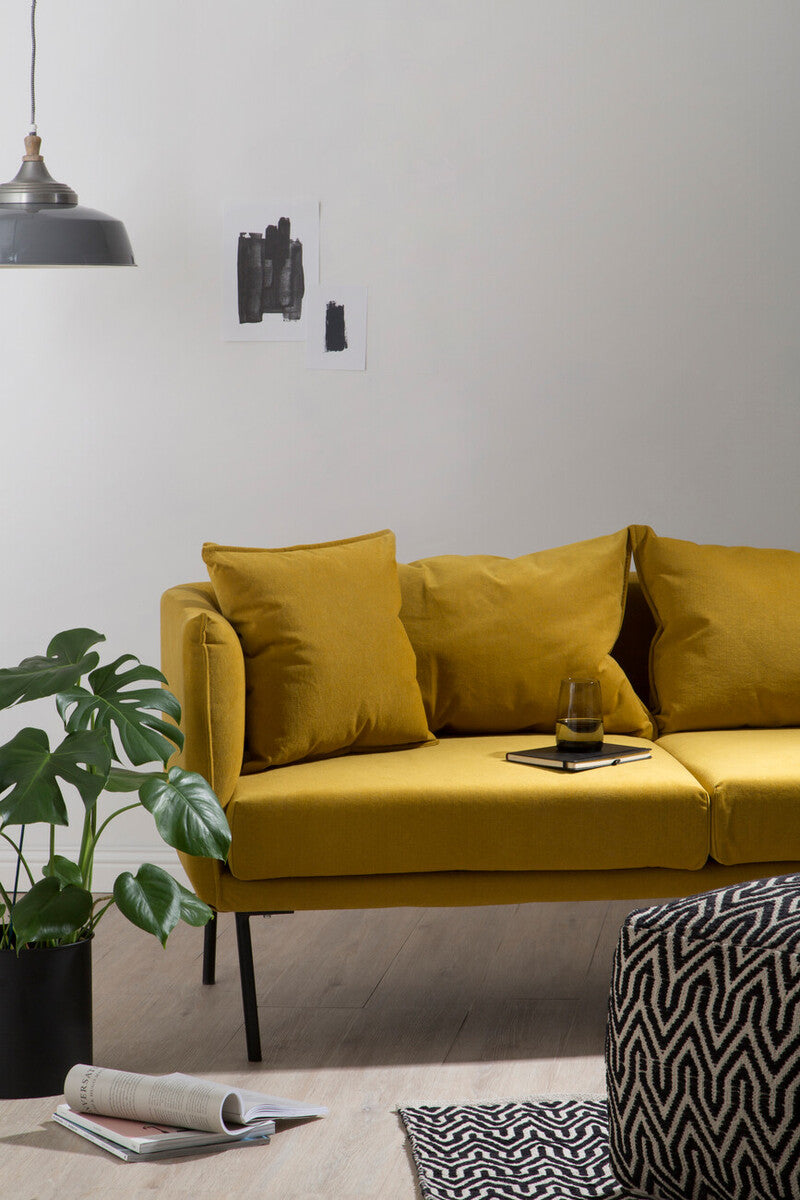 Kolding Two Seater Yellow Sofa