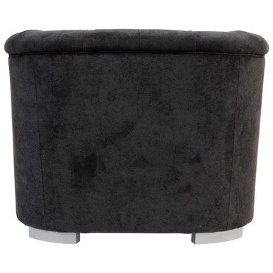 Fenton Black Fabric Armchair