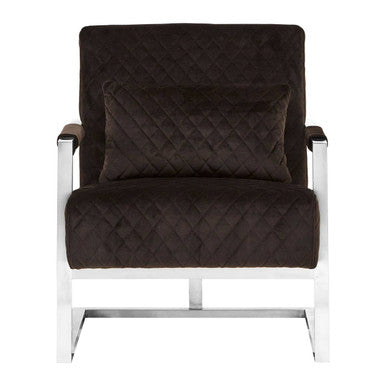 Gatsby Black Fabric Armchair
