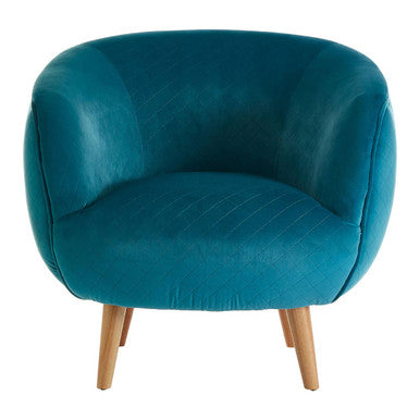 Oscar Teal Fabric Chair