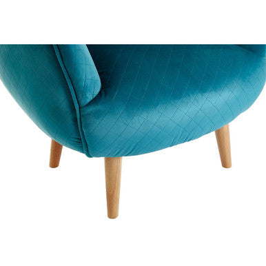 Oscar Teal Fabric Chair