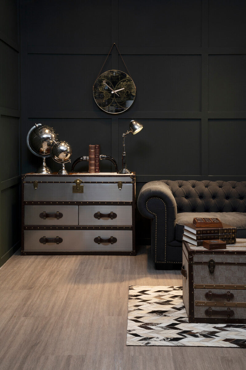 Lincoln 3 Seater Charcoal Fabric Sofa