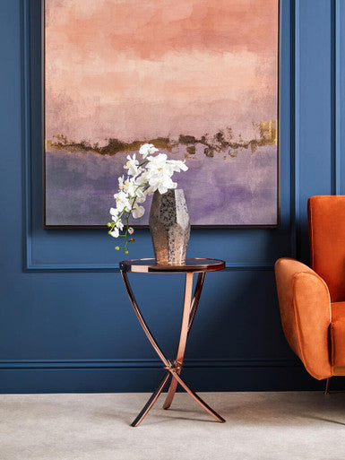 Allure Rose Gold Pinched Side Table