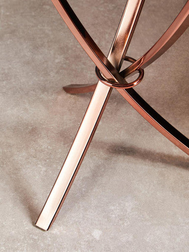 Allure Rose Gold Pinched Side Table